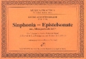 Sinphonia-Epistelsonate uas Missa pastoralis in C fr 2 Violinen, Viola, Bass und Orgel (Blser und Pauken ad lib) Partitur