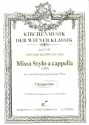 Missa Stylo a cappella fr gem Chor a cappella Partitur