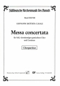 Messa concertata fr Soli, gem Chor und Bc Chorpartitur (la)