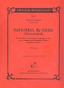 Seid frhlich ihr Schfer fr Bass, gem Chor und Instrumente Partitur