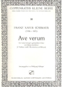 Ave verum fr gem Chor und Bc (2 Violinen und 2 Klarinetten ad lib) Partitur (= Chorpartitur)