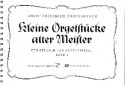Kleine Orgelstcke alter Meister Band 1 fr Orgel