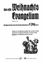 Das erste Weihnachtsevangelium op.22 fr dreistimmigen Frauenchor und Orgel Partitur