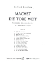 Machet die Tore weit 15 Adventslieder fr 3 gleiche Stimmen a cappella Partitur