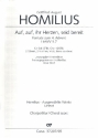 Auf auf ihr Herzen, seid bereit fr Soli, gem Chor, 2 Oboen, 2 Violinen, Viola, Bc Chorpartitur