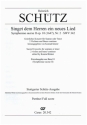 Singet dem Herren ein neues Lied fr Sopran (Tenor), 2 Violinen und Bc Partitur