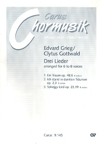 3 Lieder fr 6-8 Stimmen (gem Chor) a cappella Partitur