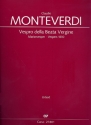 Vespro della Beata Vergine SV206 fr Soli, gem Chor und Orchester Partitur