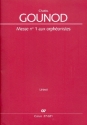 Messe no.1 aux orphonistes fr Soli (TTB) und Mnnerchor (Frauenstimmen und Orgel ad lib) Partitur