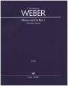 Missa sancta No.1 Es-Dur fr Soli, gem Chor und Orchester Partitur