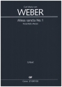 Missa sancta No.1 Es-Dur fr Soli, gem Chor und Orchester Klavierauszug