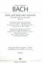 Geist und Seele wird verwirret Kantate Nr.35 BWV35 Orgel
