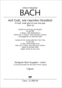 Bach, Johann Sebastian Ach Gott, wie manches Herzeleid Soli SB, 2 Ob, Tl (Eh), Vl solo,  2 Vl, Va, Bc Einzelstimme, Orgel