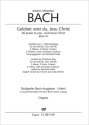 Bach, Johann Sebastian Gelobet seist du, Jesu Christ Soli SATB, Coro SATB, 3 Ob, 2 Cor, Timp, 2 Vl, Va, Bc Einzelstimme, Orgel