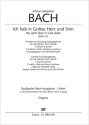 Bach, Johann Sebastian Ich hab in Gottes Herz und Sinn Soli SATB, Coro SATB, 2 Obda, 2 Vl, Va, Bc Einzelstimme, Orgel