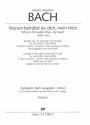 Warum betrbst du dich, mein Herz BWV138 fr Soli, gem Chor. 2 Oboi d'amore, 2 Violinen, Viola, Bc Violine 1