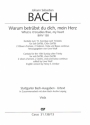 Warum betrbst du dich, mein Herz BWV138 fr Soli, gem Chor, 2 Oboi d'amore, 2 Violinen, Viola, Bc Viola