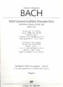 Hchsterwnschtes Freudenfest Kantate Nr.194 BWV194 Orgel
