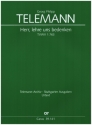 Herr, lehre uns bedenken TVWV 1:763 fr Soli, gem Chor, Altblf (Viola d'amore), 2 Violinen, Viola und Bc Partitur