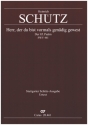 Schtz, Heinrich: Herr, der du bist vormals gendig gewest Soli SSTTB, Coro SATB, 2 Vl, 3 Trb, Bc (Soli SSTTB, 2 Vl, Bc), (Soli S Partitur
