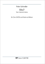 Schindler, Peter: Wo? Coro SATB, [Pfte] Partitur