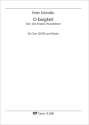 Schindler, Peter: O Ewigkeit Coro SATB, Pfte Partitur