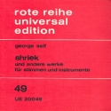 Shriek und andere Werke fr Spielmusikgruppen und Stimmen Spielpartitur