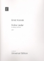 Frhe Lieder Band 1 fr Gesang und Klavier Partitur