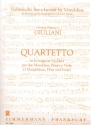 Quartett A-Dur fr 2 Mandolinen, Flte und Viola Partitur und Stimmen