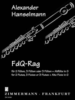 FdQ-Rag fr 2 Flten, 3 Flten oder 3 Flten und Altflte in G Partitur und Stimmen