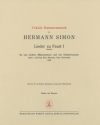 Simon, H., Sieben Lieder zu Faust I fr Bariton, Oboe, Klarinette, Vio