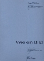 Wie ein Bild op.3 f�r Gesang (mittel) und Klavier Partitur