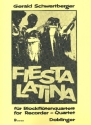 Fiesta latina fr 4 Blockfllten (SATB)