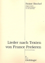 Lieder nach Texten von France Preseren fr Alt und Klavier