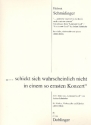 Schickt sich wahrscheinlich nicht in einem so ernsten Konzert fr Violine, Violoncello und Klavier Stimmen