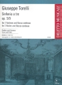 Sinfonia a tre op.5,9 fr 2 Violinen und Bc Partitur und Simmen
