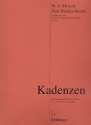 Kadenzen zu Mozarts Konzert f�r Fl�te und Harfe KV599 f�r Fl�te und Harfe Spielpartitur