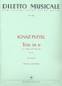 Trio e-Moll B407 fr 2 Violinen und Violoncello Partitur und Stimmen