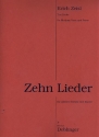 10 Lieder fr Gesang (mittel) und Klavier Stimmen