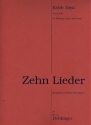 10 Lieder fr Gesang (mittel) und Klavier Stimmen