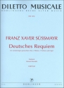 Deutsches Requiem fr gem Chor, 2 Hrner, 2 Violinen und Orgel Partitur