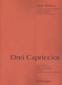 3 Capriccios fr Violine, Violoncello und Klavier Partitur und Stimmen