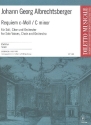Requiem c-Moll fr Soli, gem Chor und Orchester Partitur