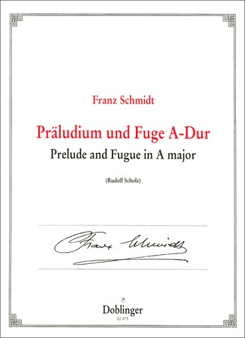 Prludium und Fuge A-Dur fr Orgel