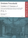 Canzonen a 4 Band 1 (Nr.1-4) fr flexibles Ensemble (SATB) und Bc Partitur und Stimmen