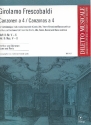 Canzonen a 4 Band 2 (Nr.5-10) fr flexibles Ensemble (SATB) und Bc Partitur und Stimmen