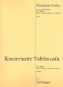 Konzertante Tafelmusik fr Oboe, Klarinette, Fagott und Trompete Partitur