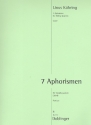 7 Aphorismen f�r 2 Violinen, Viola und Violoncello Partitur
