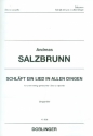Schl�ft ein Lied in allen Dingen f�r gem Chor a cappella Partitur