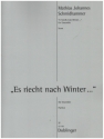 Es riecht nach Winter f�r Instrumental Ensemble Partitur